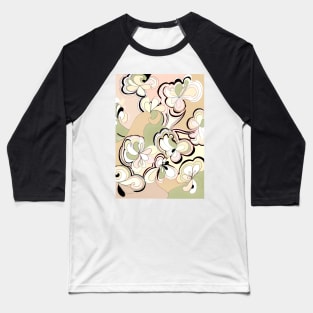 pastel geometric art deco design velvet Baseball T-Shirt